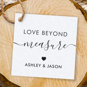 ラブビヨンドメジャーギフトラベル結婚、のラベル、クラフト フェイバータグ