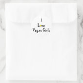 ラブビーガンステッカー ラウンドシール (バッグ)