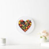 ラブビーガン ラウンド壁時計 (ホーム)