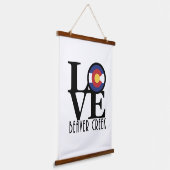 ラブビーバークリークコロラド 吊り下げ型タペストリー (傾斜あり)