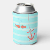 ラブビーパーソナライズされたシーいかり 缶クーラー (缶裏面)