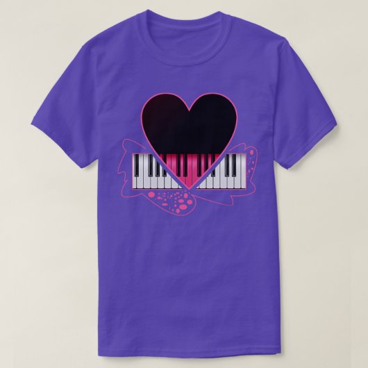 ラブピアニスト Tシャツ (デザイン正面)
