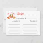 ラブピイタリアンザパーティーブライダルシャワーレシピカード (正面)