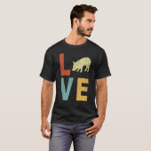ラブピグピグ引用文レトロ Tシャツ (正面フル)