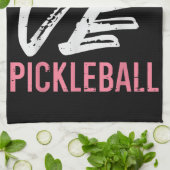 ラブピックボールハートピックボール女性ガールズキッズ キッチンタオル (折り畳み)