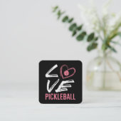 ラブピックボールハートピックボール女性ガールズキッズ スクエア名刺 (スタンド正面)