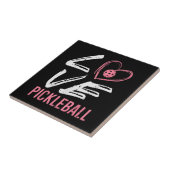 ラブピックボールハートピックボール女性ガールズキッズ タイル (側面)