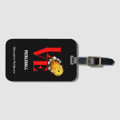 ラブピックボールパーソナライズされたスポーツ  ラゲッジタグ (正面横)