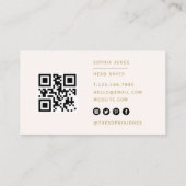 ラブピモダンンク製金ゴールドベーカリー 名刺 (裏面)