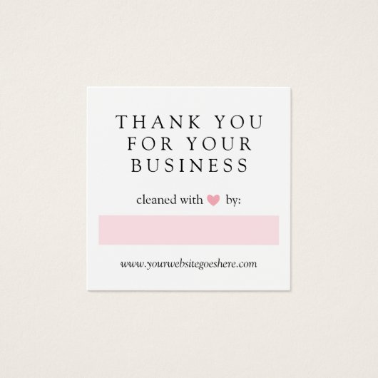 ラブピンクでクリーニングハートありがとう (正面)