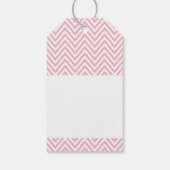 ラブピンクのシボロンを使用したビジネス用包装 ギフトタグ (裏面)