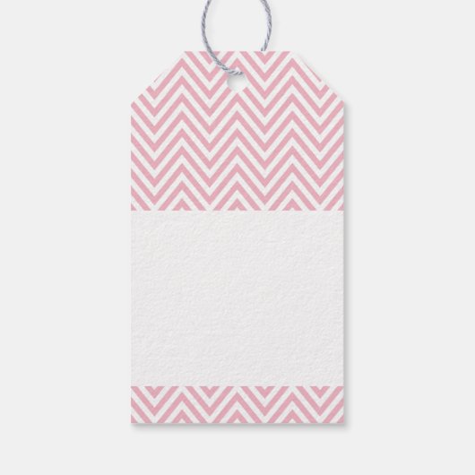 ラブピンクのシボロンを使用したビジネス用包装 ギフトタグ (裏面)