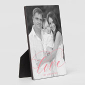 ラブピンクエレガントのスクリプトフォト フォトプラーク (側面)