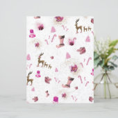 ラブピンククリスマススクラップブック紙 (スタンド正面)