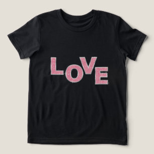 ラブピンクグリッター トライブレンドTシャツ