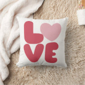 ラブピンクタイポグラフィ クッション (ブランケット)