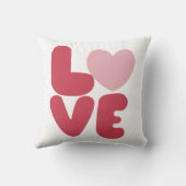 ラブピンクタイポグラフィ クッション (裏面)
