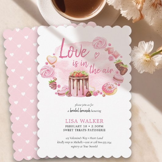 ラブピンクドーナツ&スイートトリートブライダルブランチ 招待状