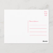 ラブピンクハートヴィンテージメイスンジャー ポストカード (裏面)