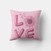 ラブピンクヒマワリ クッション (裏面)