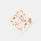 ラブピンクブライダルシャワー スタンダードカクテルナプキン (角)
