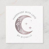 ラブピンクムーンで手作りサンキューカード エンクロージャーカード (正面)