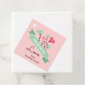 ラブピンクモダンメッセージカード製2 フェイバータグ (インサイチュ)