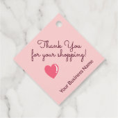 ラブピンクモダンメッセージカード10 フェイバータグ (裏面)