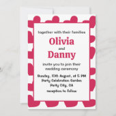 ラブピンクラブハート結婚ズ 招待状 (正面)