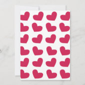 ラブピンクラブハート結婚ズ 招待状 (裏面)