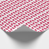 ラブピンクラブハート ラッピングペーパー (角)