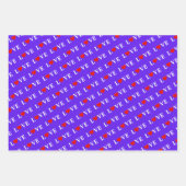 ラブピンクラベンダーオレンジ ラッピングペーパーシート (正面3)