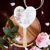 ラブピンクローズ牡丹結婚式 プログラムFのウィスパーズ ハンドファン