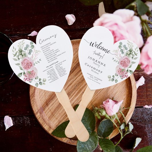 ラブピンクローズ牡丹結婚式 プログラムFのウィスパーズ ハンドファン