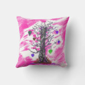 ラブピンク枕の木 クッション (裏面)