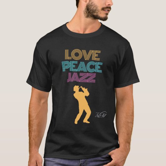 ラブピースジャズ Tシャツ (正面)