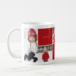 ラブピースジョイカラーブロックフォトコラージュマグ コーヒーマグカップ