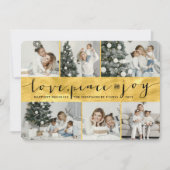 ラブピースジョイゴールデンバンドスタイリッシュ6フォトコラージュ シーズンカード (正面)