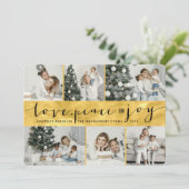 ラブピースジョイゴールデンバンドスタイリッシュ6フォトコラージュ シーズンカード (スタンド正面)