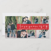 ラブピースジョイシンプルトレンディー脚本7モダン枚 シーズンカード (正面)