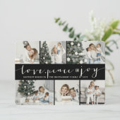 ラブピースジョイブラックバンドモダン6フォトコラージュ シーズンカード (スタンド正面)