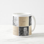 ラブピースジョイブロックズフォトコラージュホリデイマグ コーヒーマグカップ (正面右)