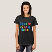 ラブピースジョイレトロ基本女子Tシャツ Tシャツ (正面フル)