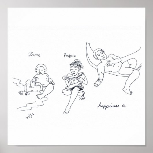 ラブピースハピネスプリント ポスター (正面)