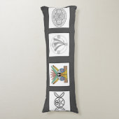 ラブピースフリーダム調和抱き枕 ボディピロー (正面縦)