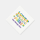 ラブピースプライド スタンダードカクテルナプキン (角)