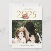 ラブピースヘルスポインセティア・バンチ・金ゴールド2022写真 シーズンカード (正面)