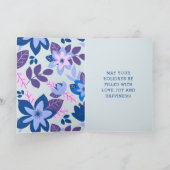 ラブピースホープ植物性モダンフローラクリスマス シーズンカード (内部)