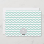 ラブピース喜びスクリプトブルーバンドモダン6写真 シーズンカード (裏面)