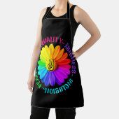 ラブピース親善包含平和サインデイジー エプロン (インサイチュ)